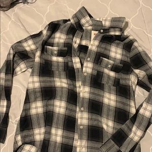 Black and white fannel